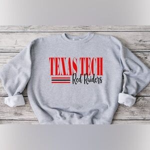Texas Tech Striped Crewneck